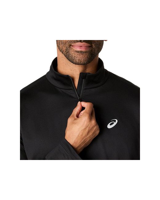 Core Ls 1/2 Zip Winter Top Asics pour homme en coloris Black