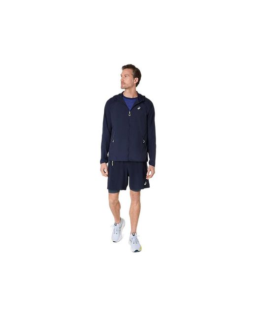 ROAD PACKABLE JACKET Asics de hombre de color Blue