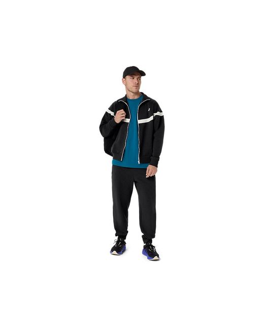 Asics Black Heritage Track Jacket for men