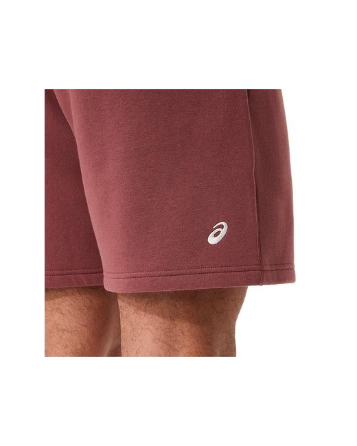 Asics Red Logo Fleece 7in Short for men