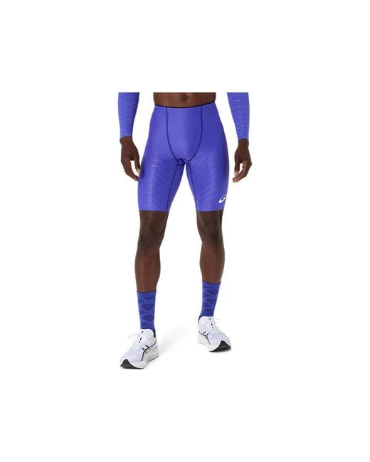 Asics Blue Metaspeed Tight for men