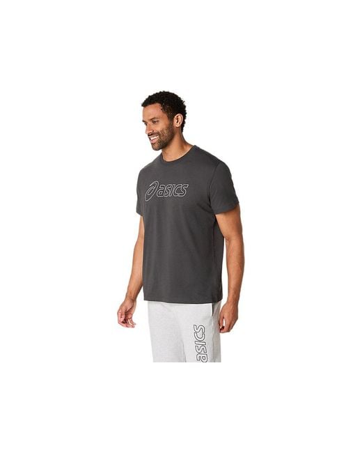 LOGO SS TEE Asics de hombre de color Black