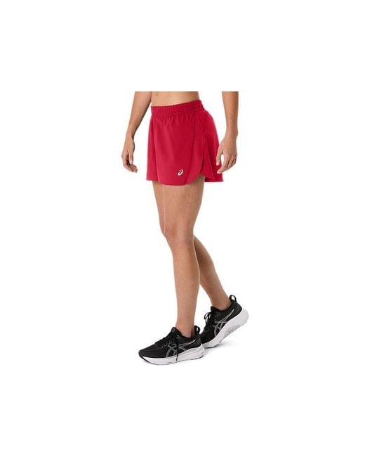 Asics Red Core Split Short