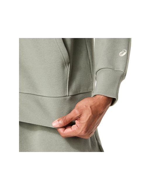 Asics Multicolor Logo Fleece Full Zip Hoodie for men