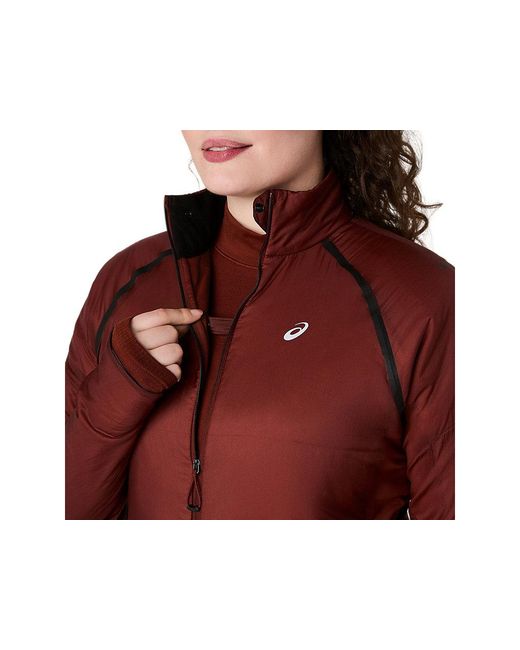 Road Winter Run Jacket Asics en coloris Red