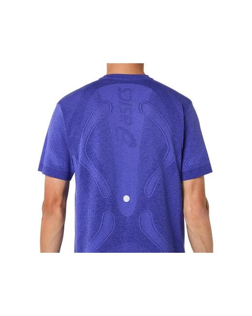 Asics Blue Road Seamless Ss Top for men