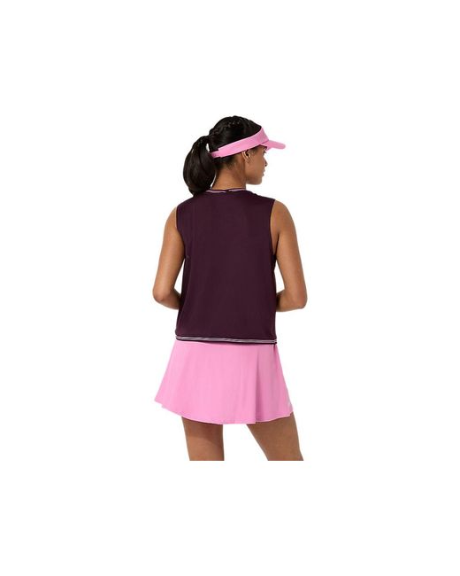 Asics Red Game Sleeveless Top