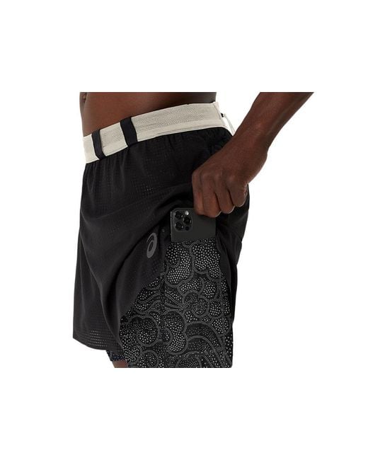 Asics Black Limited Series Metarun 4In 2-N-1 Short for men