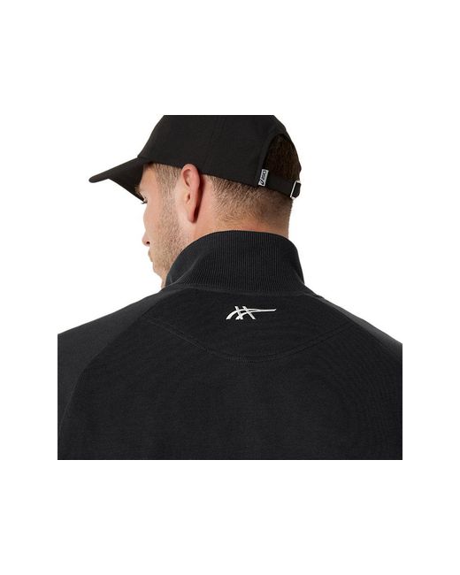 Asics Black Heritage Track Jacket for men