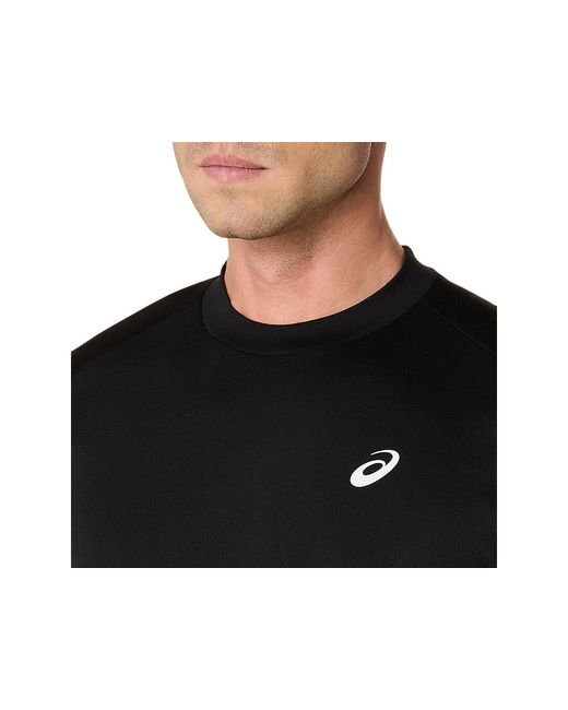 Asics Black Court Ss Top for men