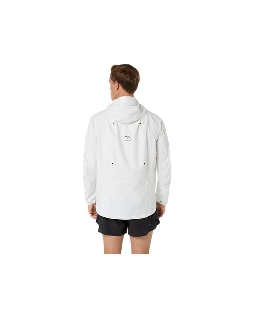 Asics Black Fujitrail Elite Waterproof Jacket for men
