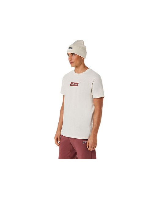 Asics Blue Chest Logo Tee for men