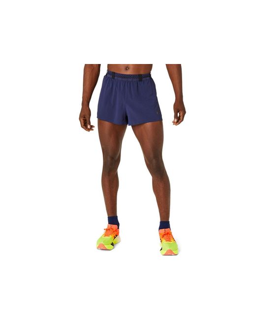 Asics Blue Metarun Split Short for men