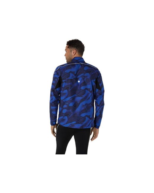 Asics Road Lite-Show Packable Jacket in het Blue voor heren