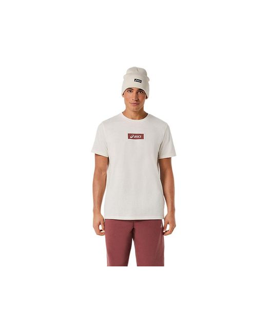 Asics Blue Chest Logo Tee for men