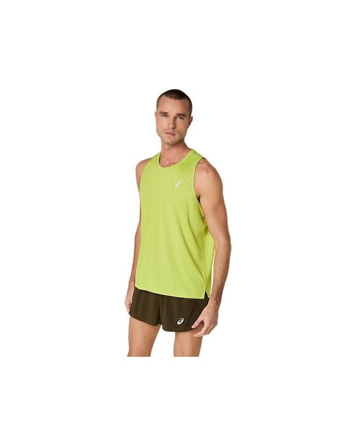 Asics Green Core Singlet for men
