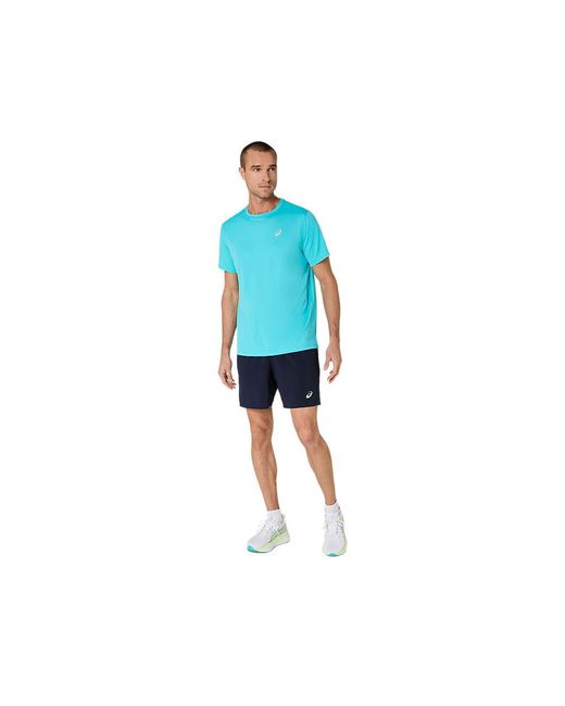 Asics Core Ss Top in het Blue voor heren
