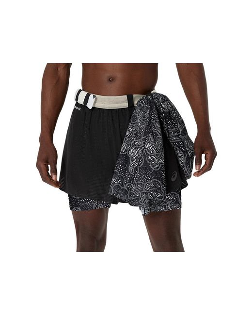 Asics Black Limited Series Metarun 4In 2-N-1 Short for men