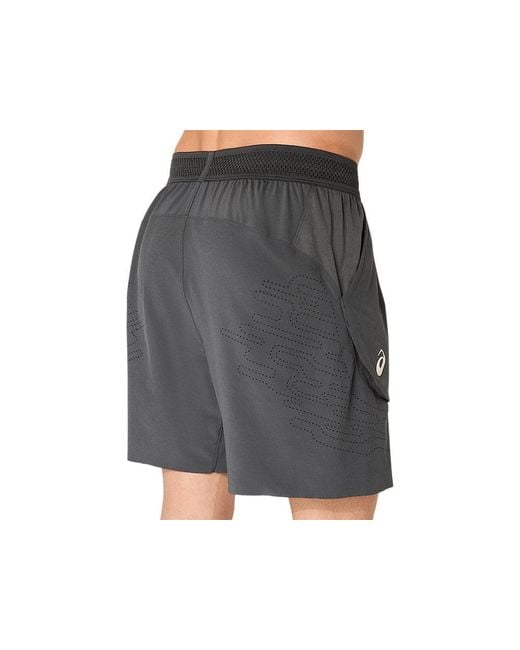 Asics Black Match Laser Cut 7in Short for men