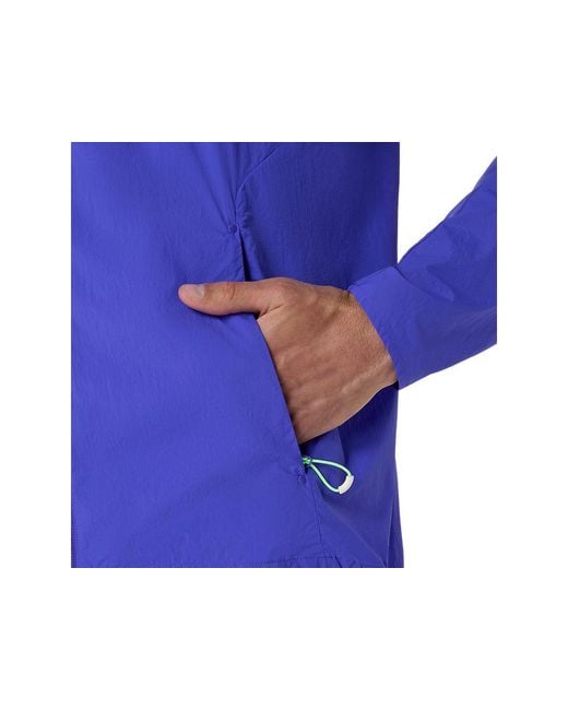 Asics Blue Road Packable Jacket for men