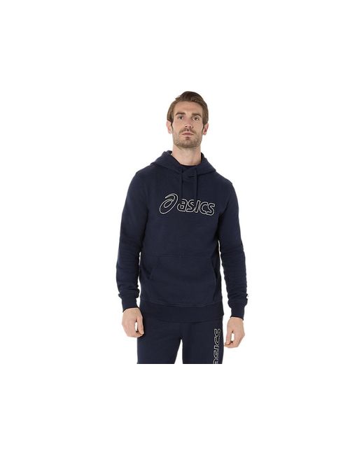 Asics Blue Logo Oth Hoodie for men