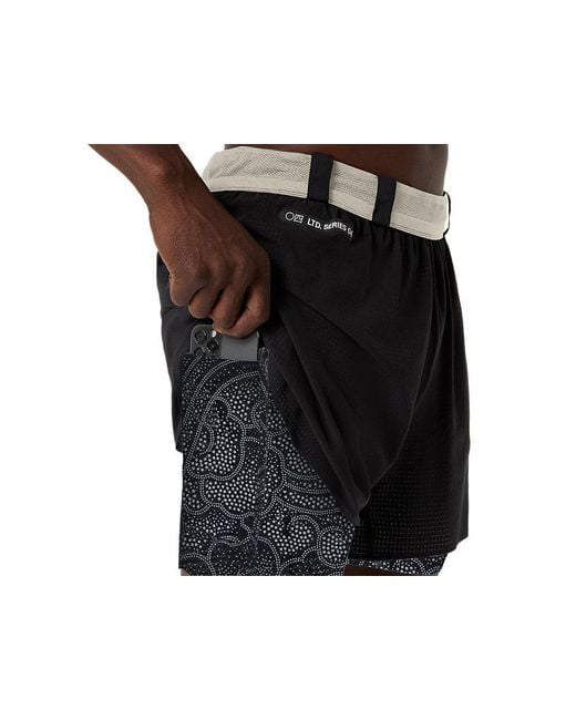 Asics Black Limited Series Metarun 4In 2-N-1 Short for men