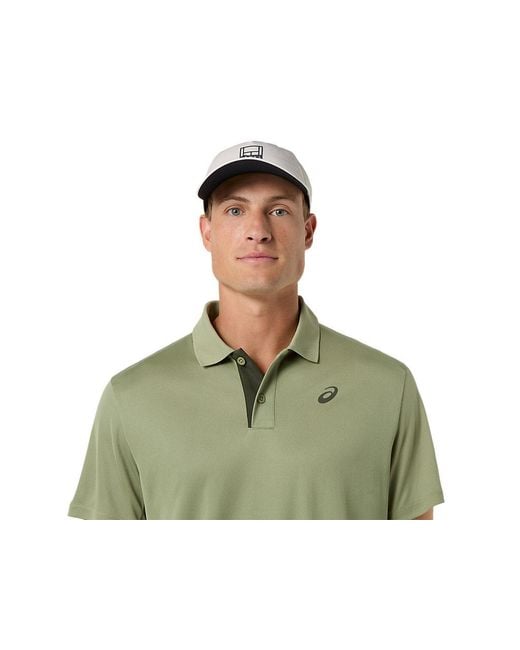 Asics Green Court Polo for men