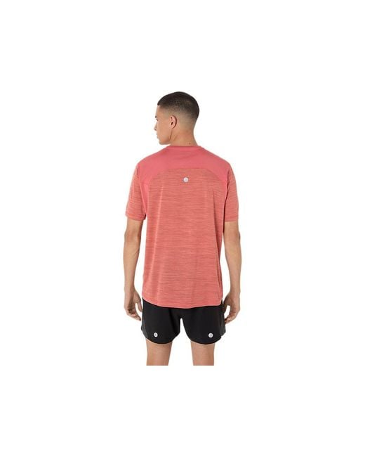 Road Ss Top di Asics in Red da Uomo