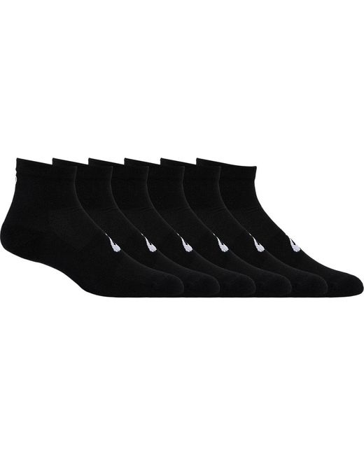 Asics Black Quarter Running Socks for men