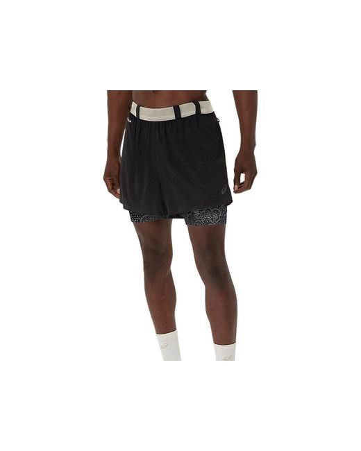 Asics Black Limited Series Metarun 4In 2-N-1 Short for men