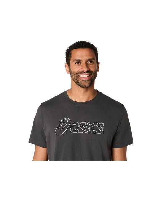 LOGO SS TEE Asics de hombre de color Black