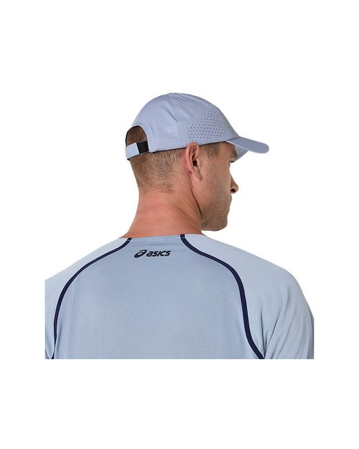 Asics Blue Match Ss Top for men