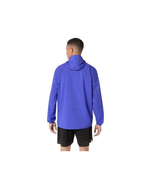 Asics Blue Fujitrail Elite Waterproof Jacket for men
