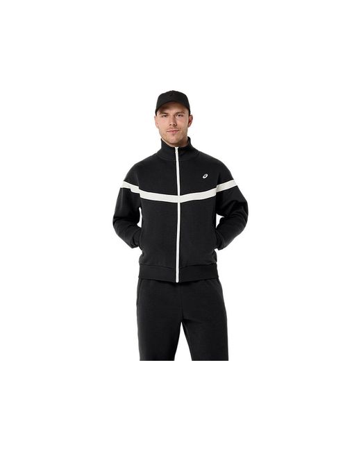 Asics Black Heritage Track Jacket for men