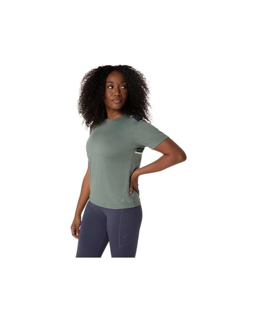 Asics Nagino Flex Short Sleeve Top in het Black