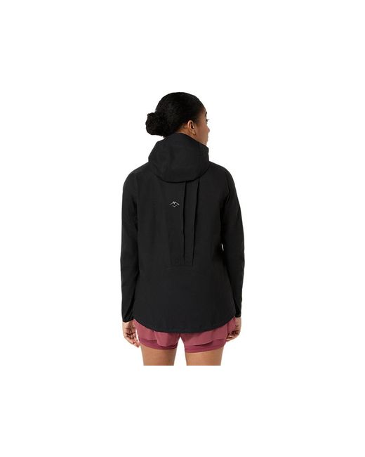Asics Black Fujitrail Elite Waterproof Jacket
