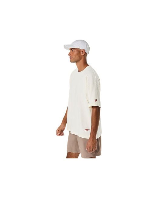 Asics White Heritage Heavy Cotton Run City Tee for men