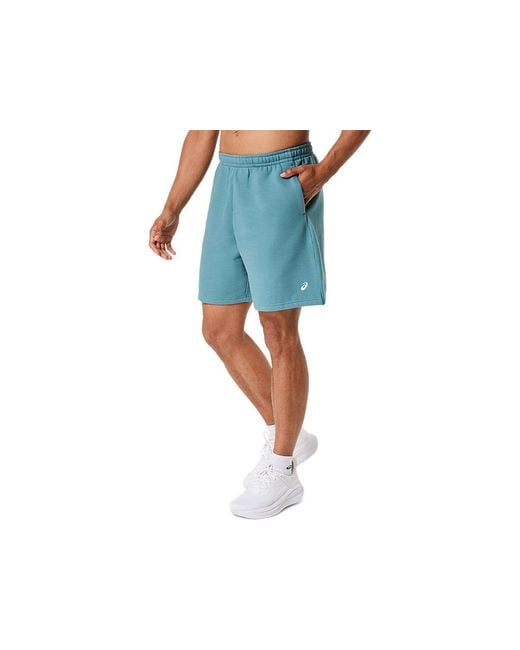 Asics Blue Fleece Relaxed 7In Short for men