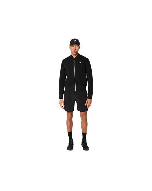Asics Black Match Jacket Night Energy for men