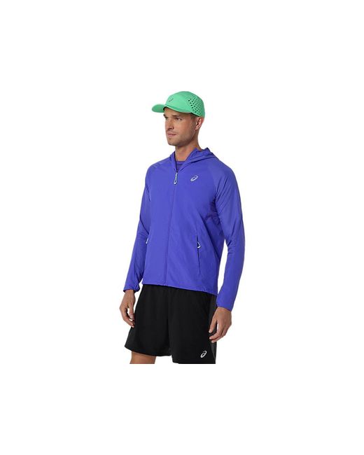 Asics Blue Road Packable Jacket for men