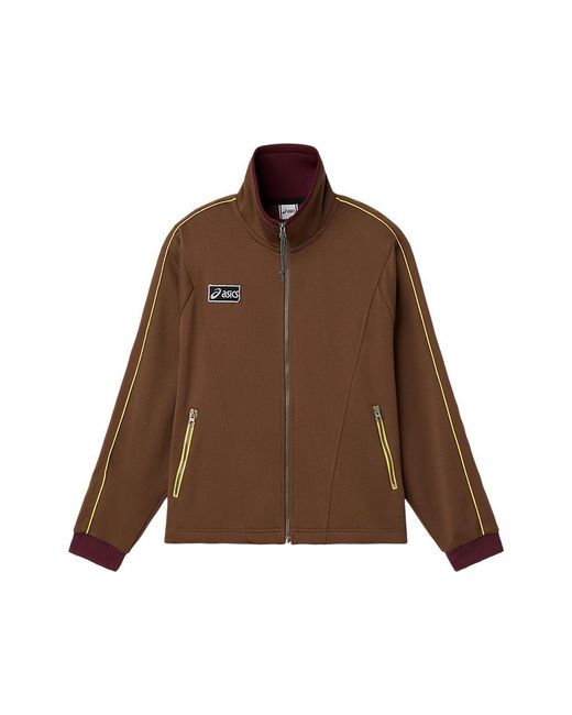 Asics Knit Jacket in het Brown voor heren