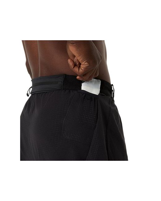Asics Black Metarun Split Short for men