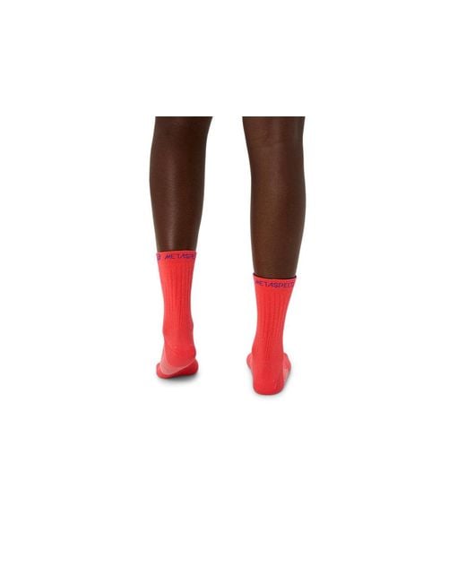 Asics META SPEED SOCKS CREW in Red für Herren