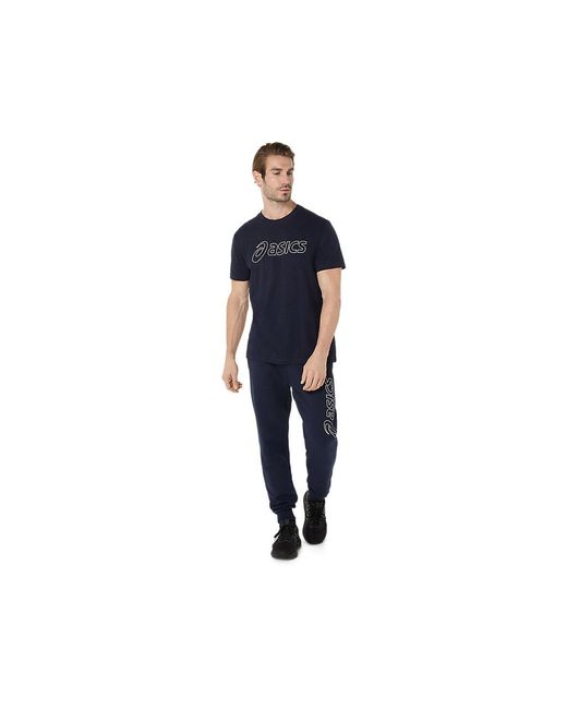 Asics LOGO SS TEE in Blue für Herren