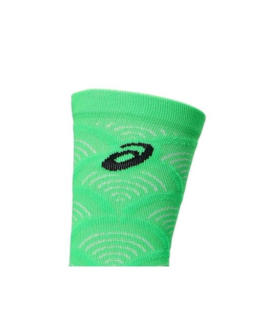 Asics Green Performance Run Crew Sock for men