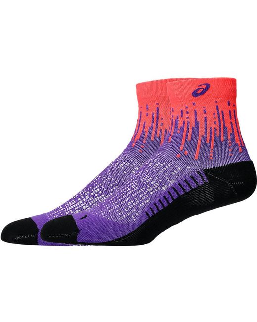 Asics Performance Run Sock Quarter in het Blue voor heren