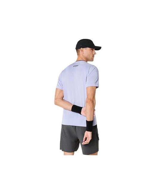 Asics Black Match Ss Top Night Energy for men