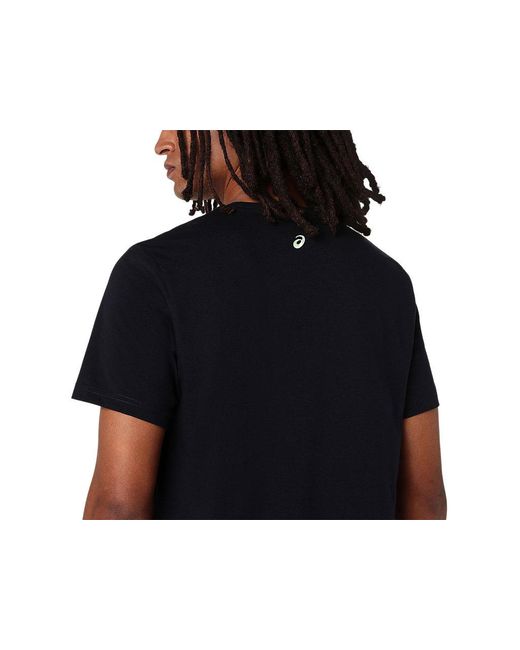 Asics Chest Logo Tee in het Black voor heren
