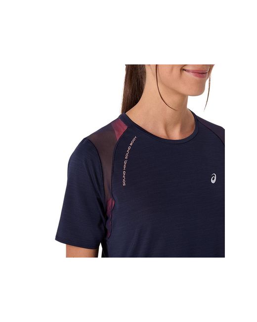 Asics Road Ss Top in het Blue
