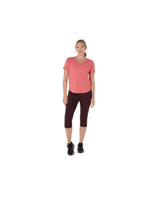 Asics Road High Waist Capri Tight in het Black